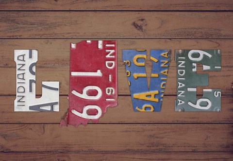 Framed IN State Love Print