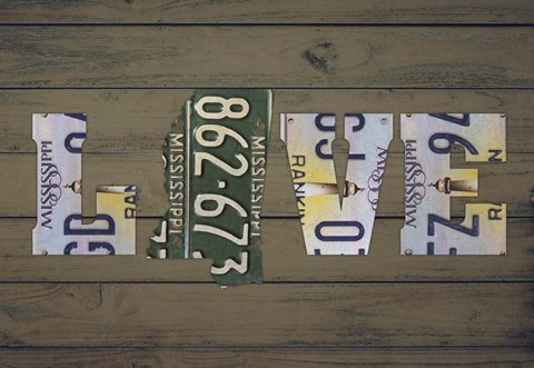 Framed MS State Love Print