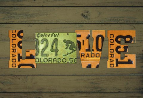 Framed CO State Love Print