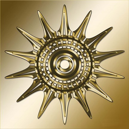 Framed Gold Coffee 11 Print