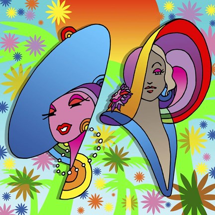 Framed 2 Ladies Print