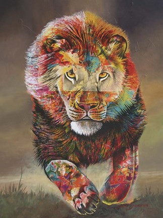 Framed Colours Of Fear Print