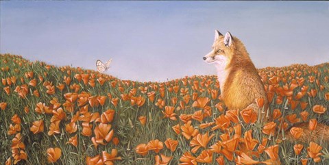 Framed Curious Petals Print