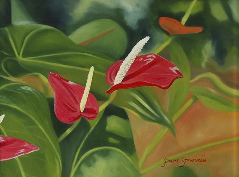 Framed Flower Hearts Print