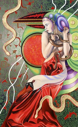 Framed Temptation Of Eve 2 Print