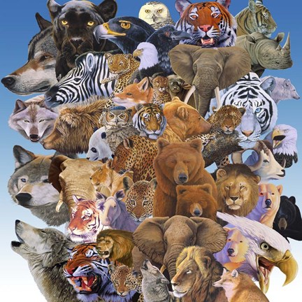 Framed Managerie Print