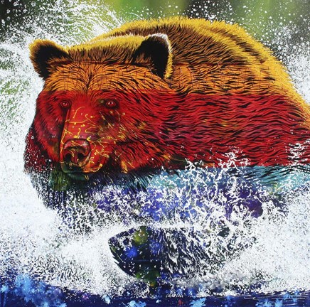 Framed River Charge Print