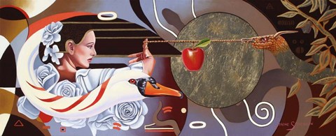 Framed Temptation Of Eve Print