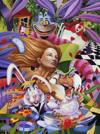 Framed Wonderland Gang Print