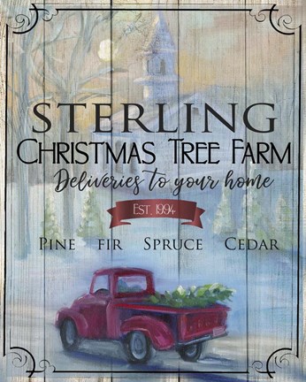 Framed Holiday Sign Print