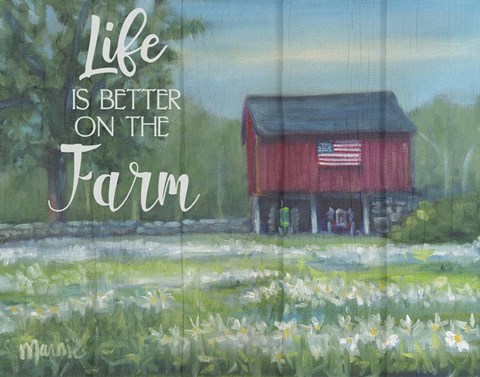 Framed Life Is Better Print