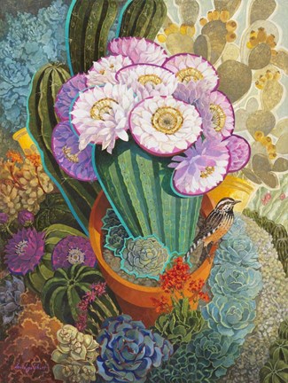 Framed Prickly Garden Print