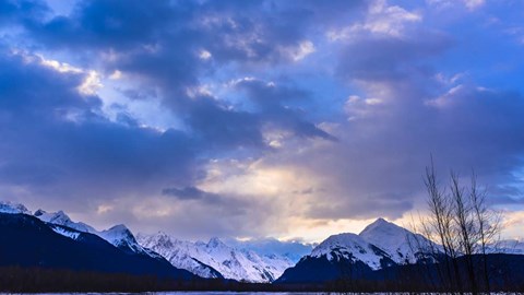 Framed Cloudy Evening Print