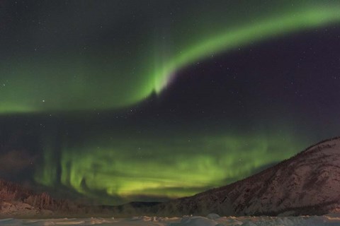 Framed Lighting The Yukon River Print
