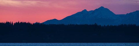 Framed Mountain Glow Print