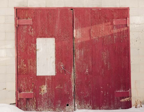 Framed Red On White Print