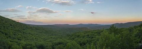 Framed Sunset On Smarts Mountain Print