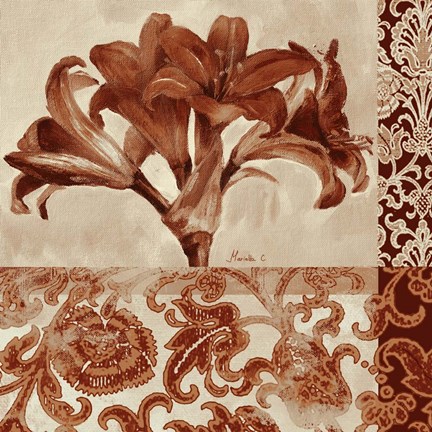 Framed Portret Of Lily Print