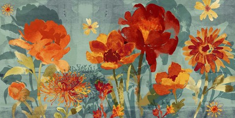 Framed Watercolor Silhouette Print