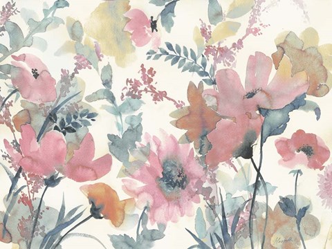 Framed Blue Glory Warm Print