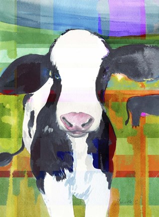 Framed Cow Print