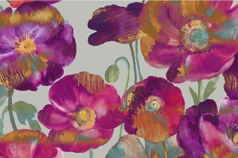 Framed Poppies From My Window Print