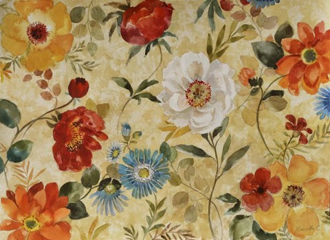 Framed Watercolor Flowers Print