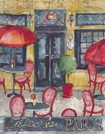Framed Cafe De Paris Print