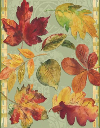 Framed Welcome Leaves Print