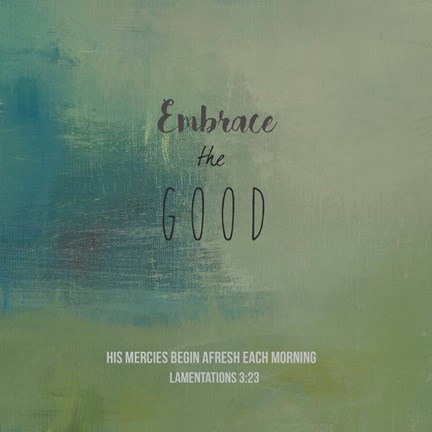 Framed Embrace the Good Print