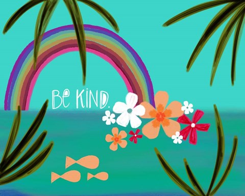 Framed Be Kind Print