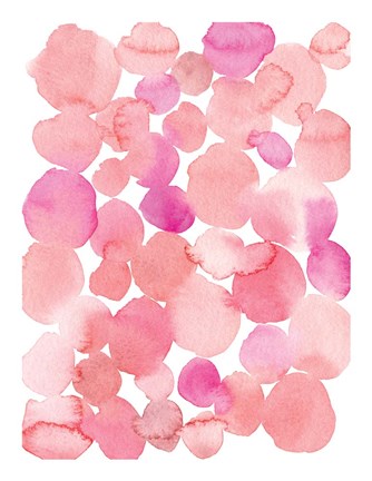 Framed Pink Circles Print