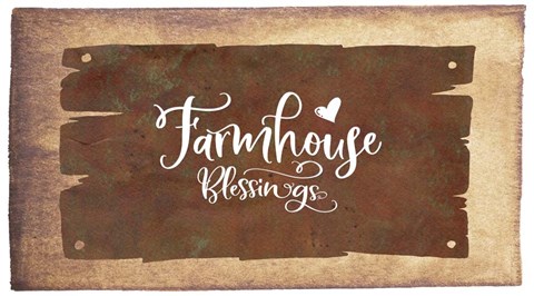 Framed Farmhouse Blessings Print