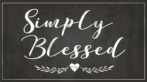 Framed Simply Blessed Print