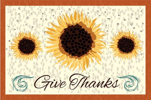Framed Give Thanks Print