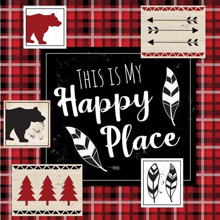 Framed You Are My Happy Place Print