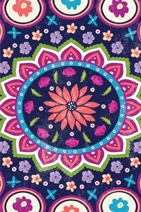 Framed Floral I Print