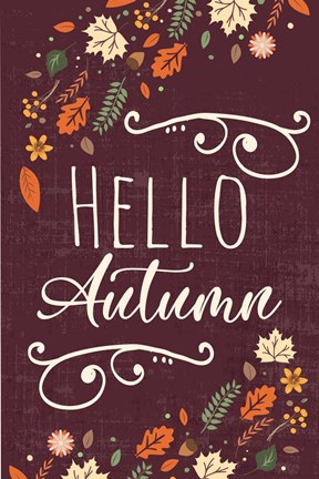 Framed Autumn Vibes Art I Print