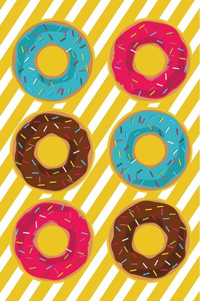 Framed Donuts Print