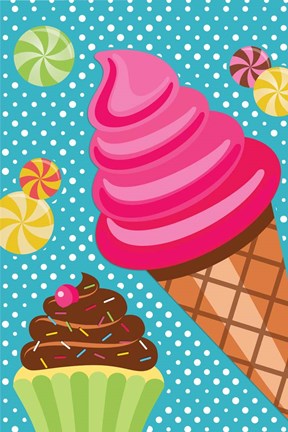 Framed Ice Cream Print