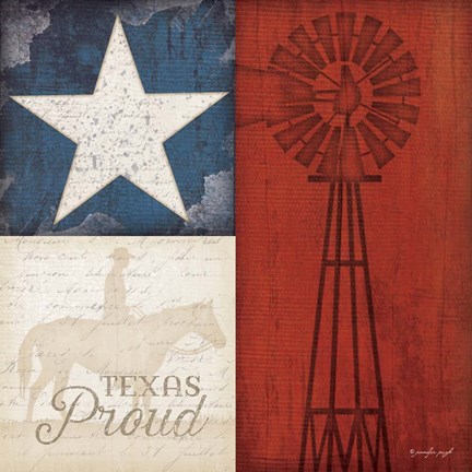 Framed Texas Proud Print