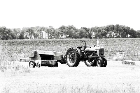 Framed Tractor III Print