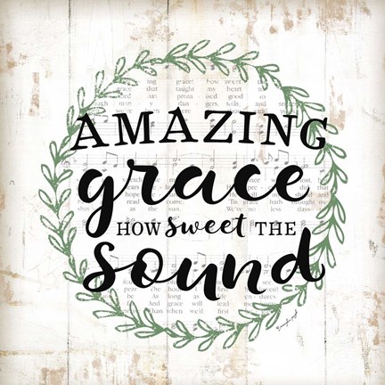 Framed Amazing Grace Print