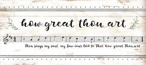Framed How Great Thou Art Print