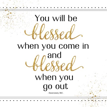 Framed You Will Be Blessed Print