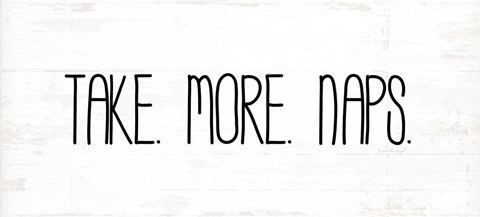Framed Take More Naps Print