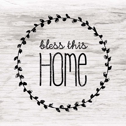 Framed Bless This Home Print