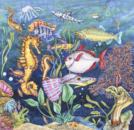 Framed Undersea Adventure Print