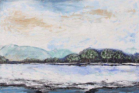 Framed Serene Landscape Print