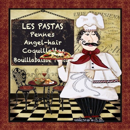 Framed Bistro Chef - C Print